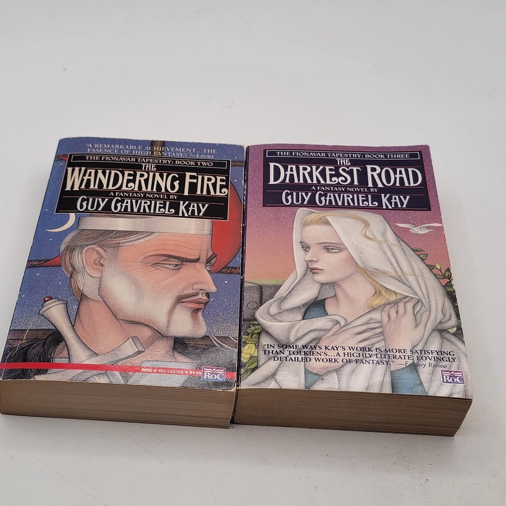 Guy Gavriel Kay Fionavar Tapestry 2 & 3 Paperback 1992 Roc High Fantasy Good